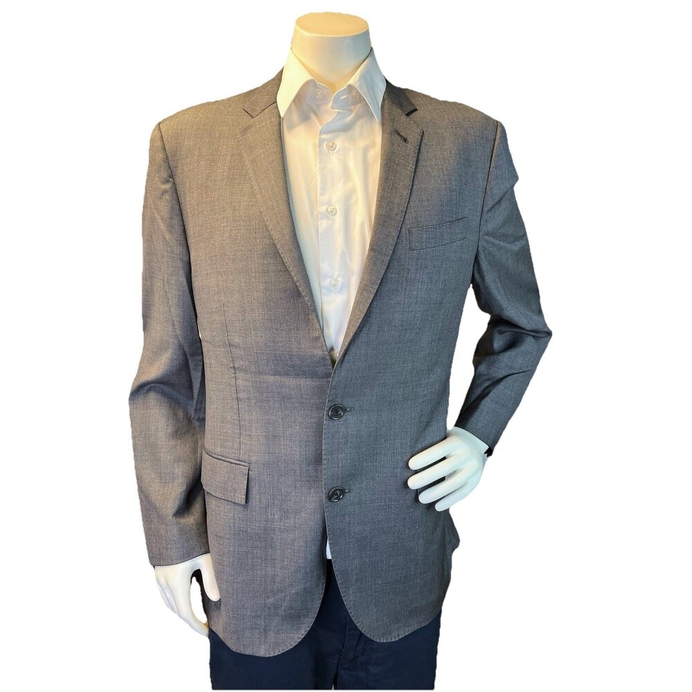 J Crew Ludlow Tollegno 1900 Mens 42R Wool Grey Blazer Preppy Career Sport Coat